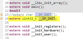 Fixed __SP_INIT in startup.c