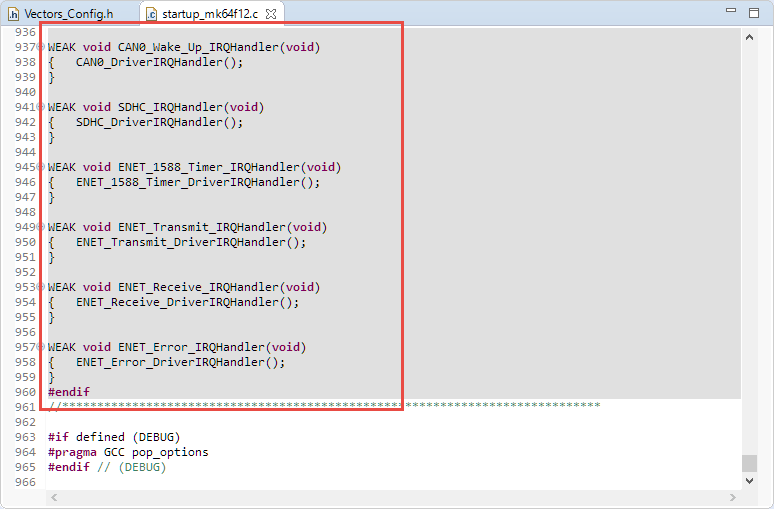 End of disabled weak vector stubs