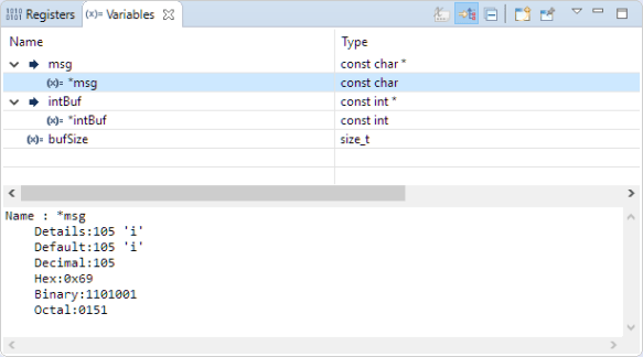 First array element shown