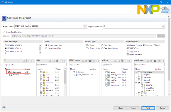 FRDM-K64F baremetal project