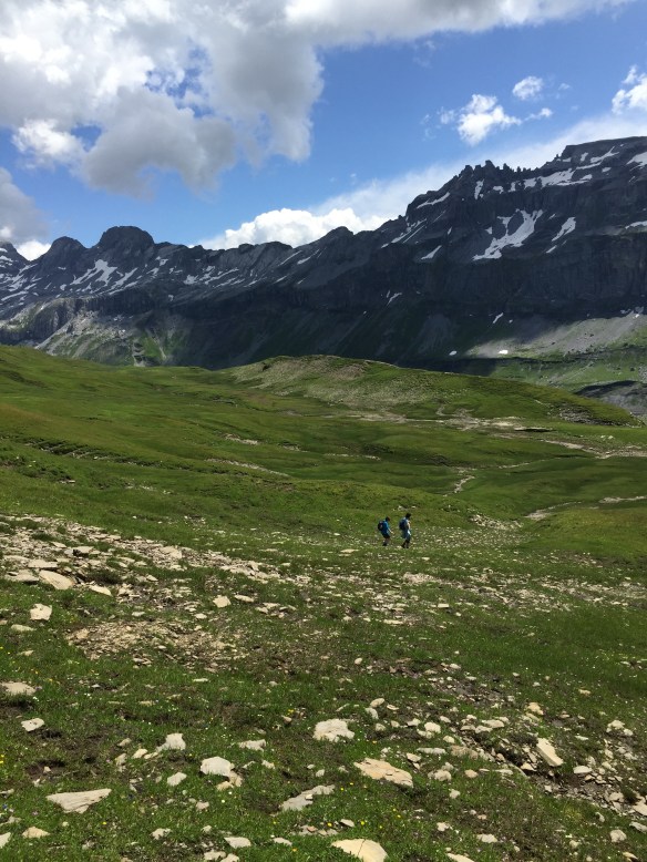 Descending down to the lake