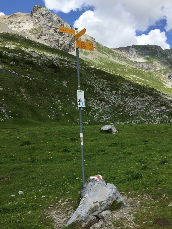 Sign Post at the End of Glattalpsee