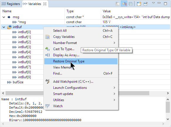 Restore Original Type