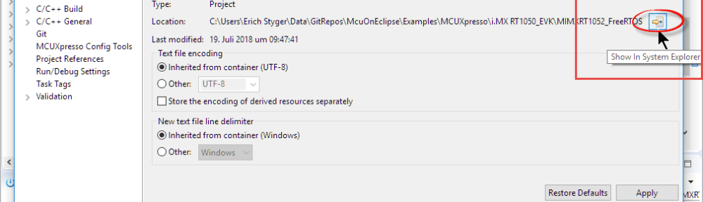 Show in System Explorer