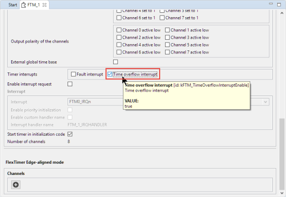 Timer Overflow Interrupt Enabled