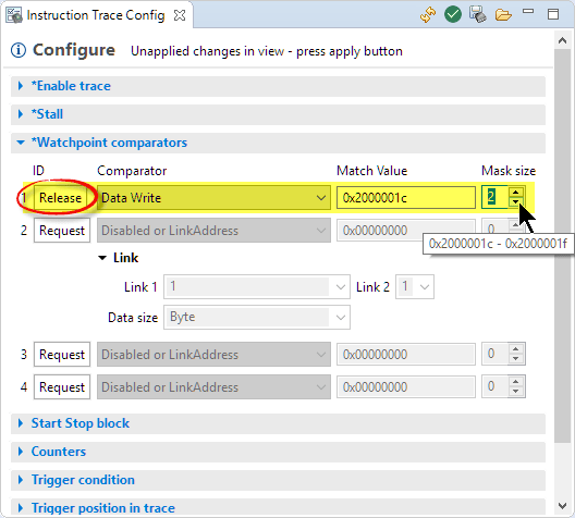 Data Write Configuration