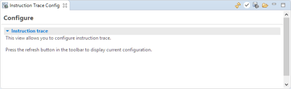 Instruction Trace ready to refresh from target