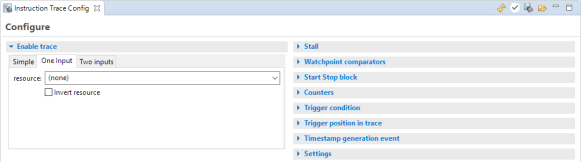 Loaded Trace Configuration from Target