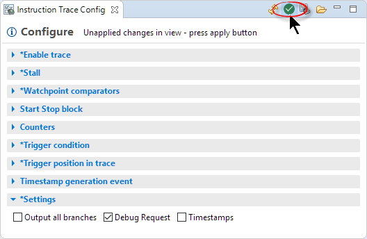 Store the Settings on Target