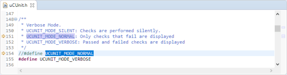 UCUNIT_MODE_NORMAL or UCUNIT_MODE_VERBOSE