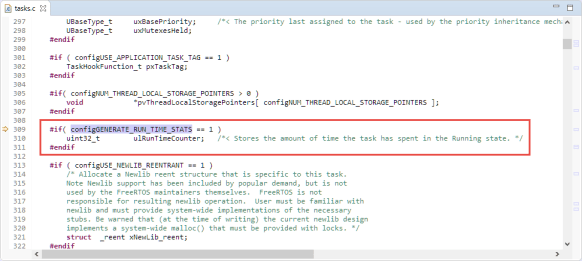 ulRunTimeCounter in FreeRTOS TCB