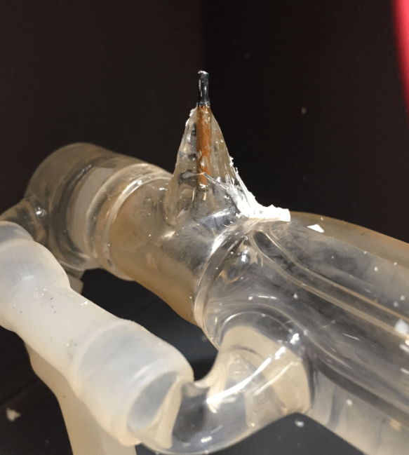 Laser Tube Anode Cable Removed