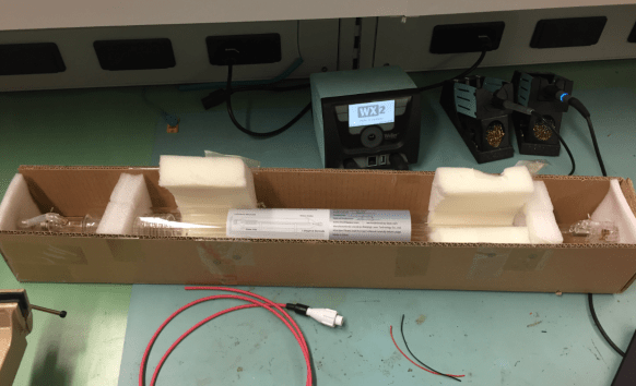 New Laser Tube on the Bench