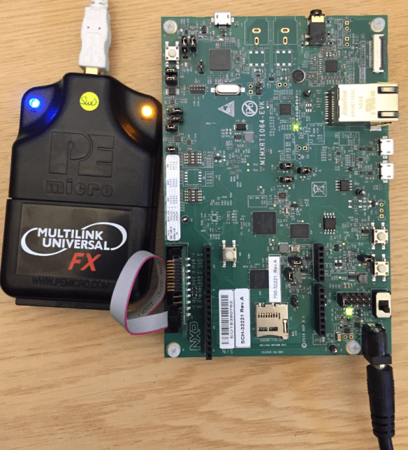 Debugging i.MX RT1064 with P&E Multilink Universal