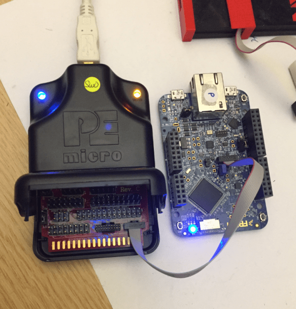 FRDM-K64F Powered by P&E Multilink Universal FX Rev C