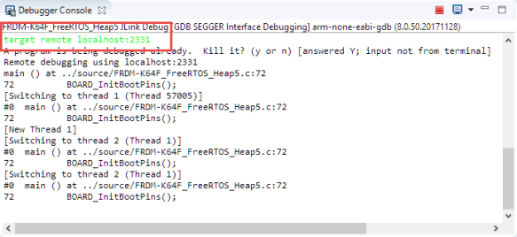 connecting to target