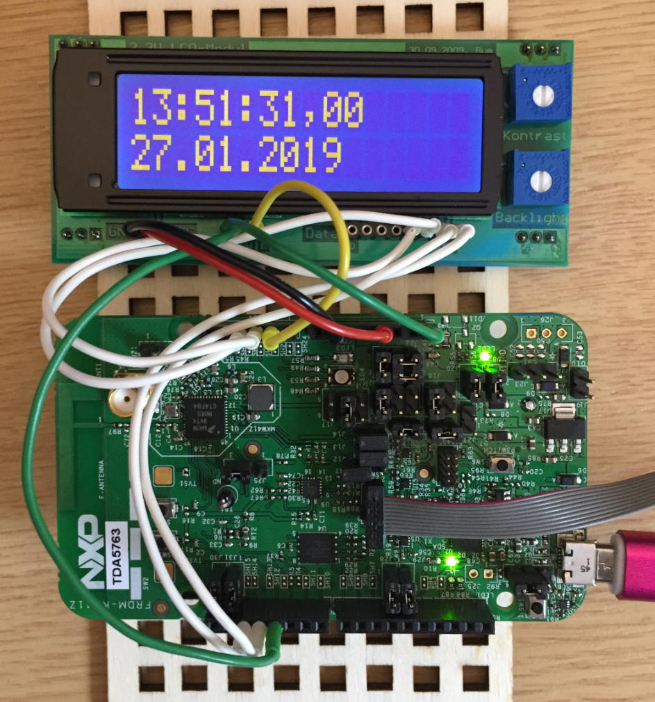 hd44780 display with NXP FRDM-KW41Z Board