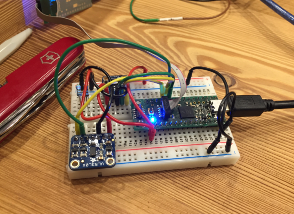 NXP K20dx128 with adafruit vl53l0x tof sensor