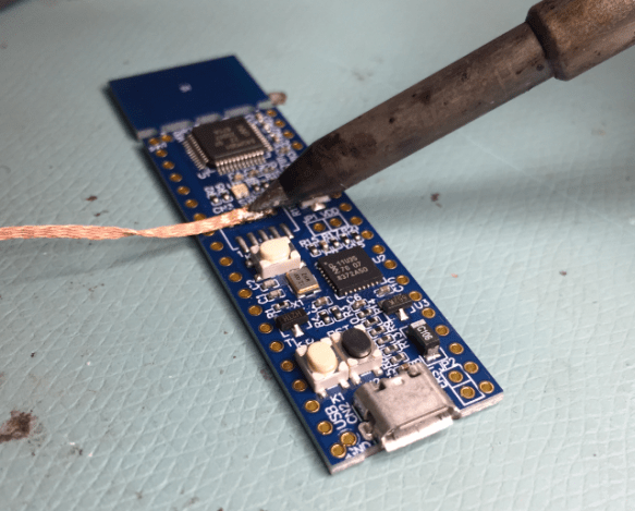 removing solder from pads