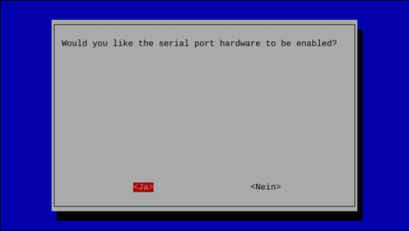 serial hw port enabled