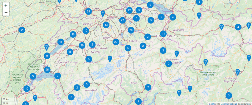 TheThings Network LoRaWAN Gateways in Switzerland