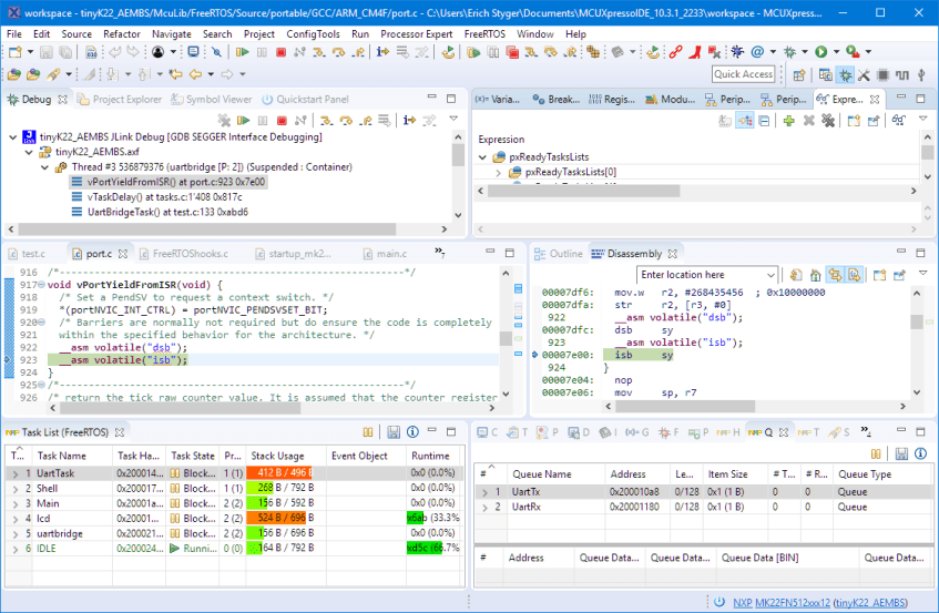 Remote Debugging with NXP MCUXpresso IDE