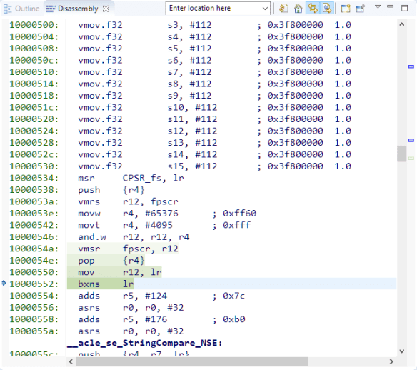 Clearing registers on return to non-secure state