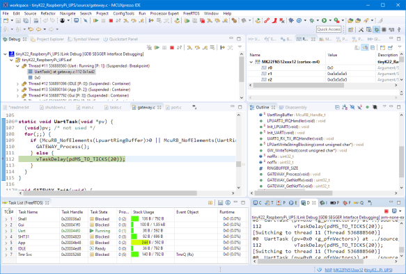 Debugging Firmware with MCUXpresso IDE