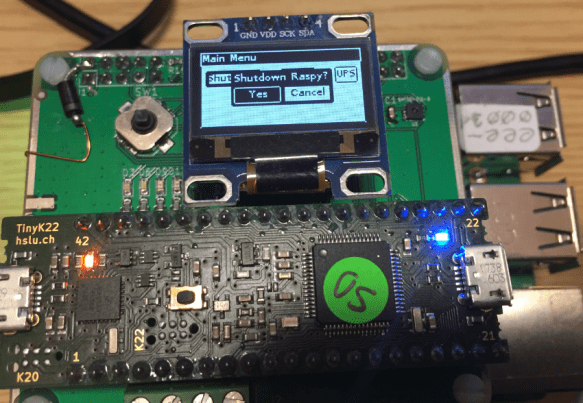 Dialog to powerdown Raspberry Pi
