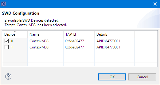 Select core for Flash Erase