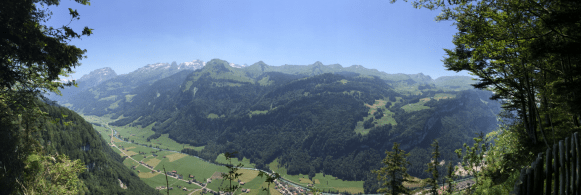 View to the valley Muotathal