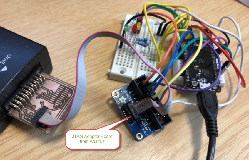 Debug Connection with Adafruit JTAG Adapter Board