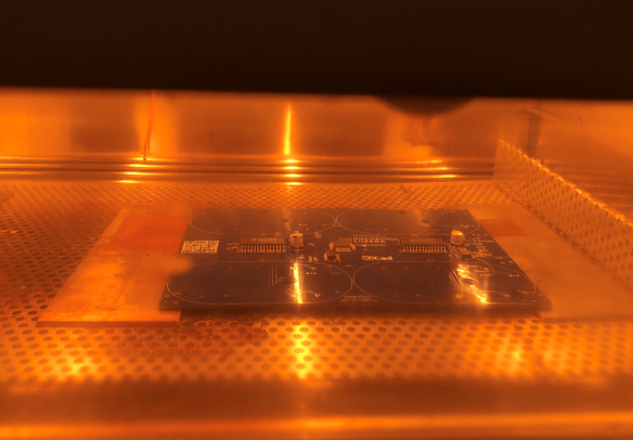 Board in Reflow Oven