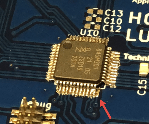 LPC shifted by one pin