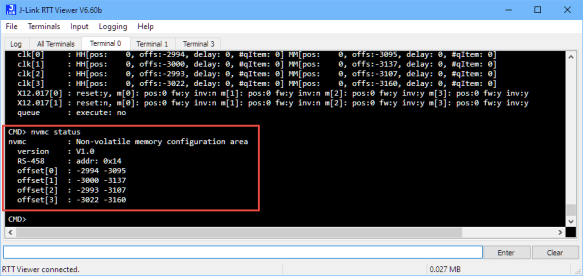 Configuration in Non-Volatile Memory