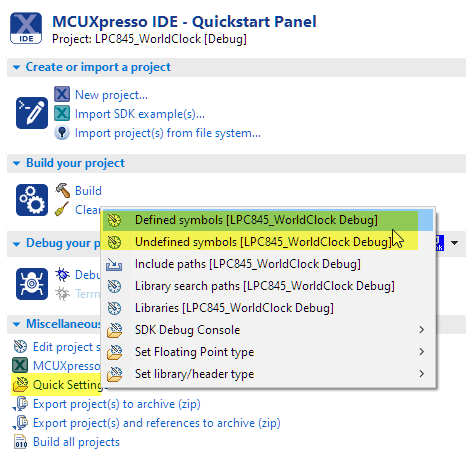 Ways to apply Eclipse CDT C/C++ Project Settings | MCU on Eclipse