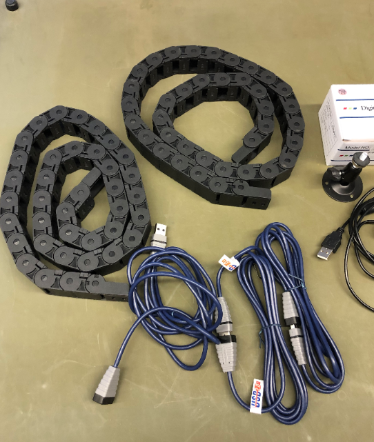 Drag Chains with USB Extension Cords