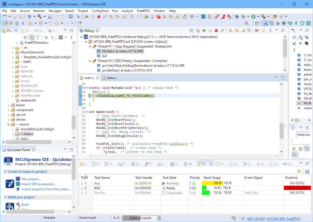Freertos Debug Api Tutorial: Adding FreeRTOS to where there is no FreeRTOS | MCU on Eclipse