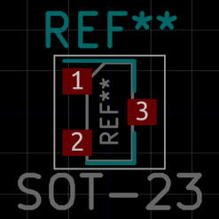 SOT-23 in KiCad