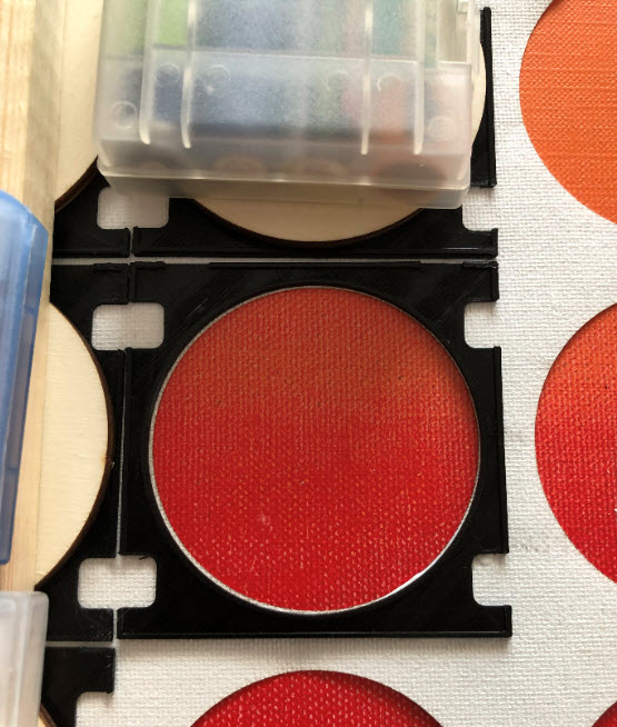 back side with holder