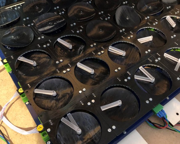 Canvas round cutouts on motors