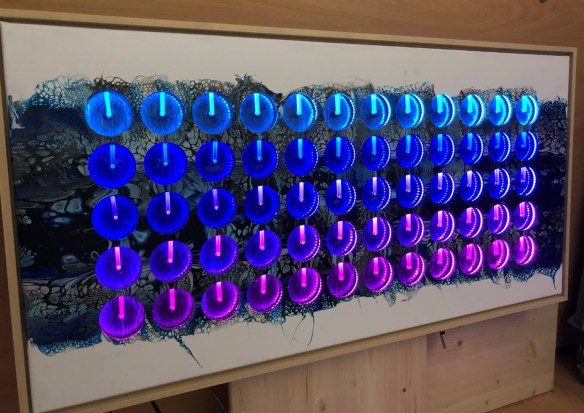LED rings turned on