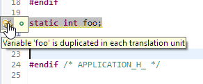 static variable in header file