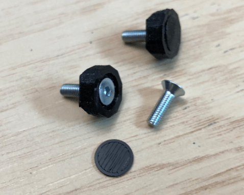 knurled screw