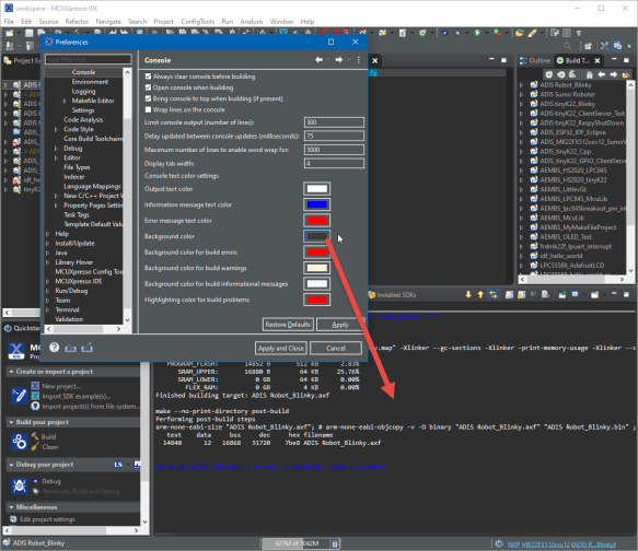 Build Console Output Color