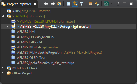 Grouping Eclipse Projects with Working Sets | MCU on Eclipse