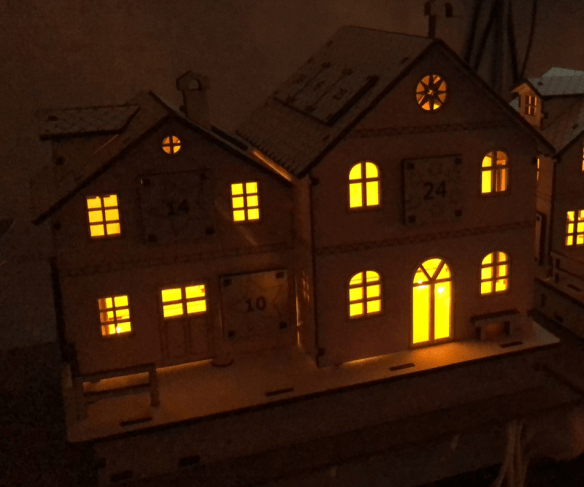 Advent Calendar at Night