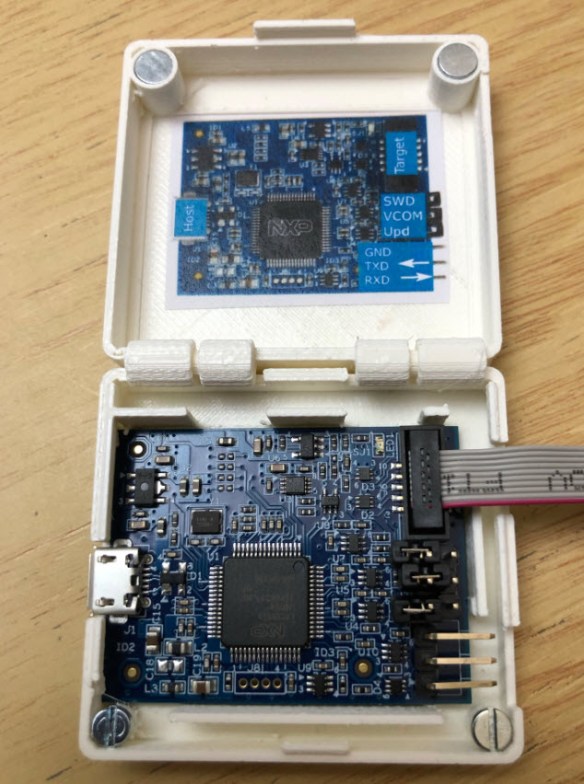 MCU-Link PCB inside enclosure