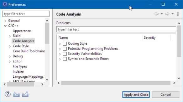Unchecked global settings
