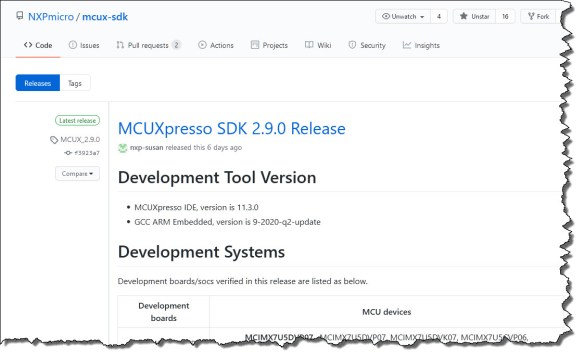 GitHub Release of the SDK